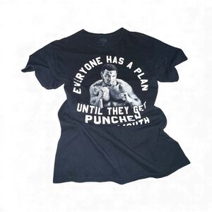 Black Graphic Tee with Bold Design